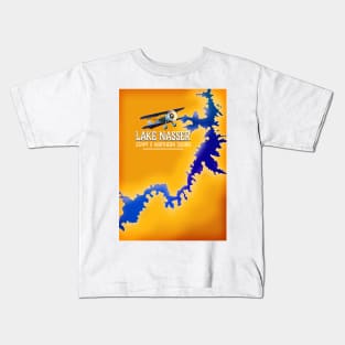 Lake Nasser Egypt map Kids T-Shirt